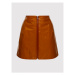 Remain Kožená sukňa Katy RM377 Hnedá Regular Fit