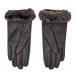 Ugg Dámske rukavice W Classic Leather Logo Glove 19034 Sivá