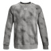 Mikina Under Armour Rival Fleece Printed Crew Castlerock Light Heather