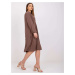 Rimini brown oversize midi dress*
