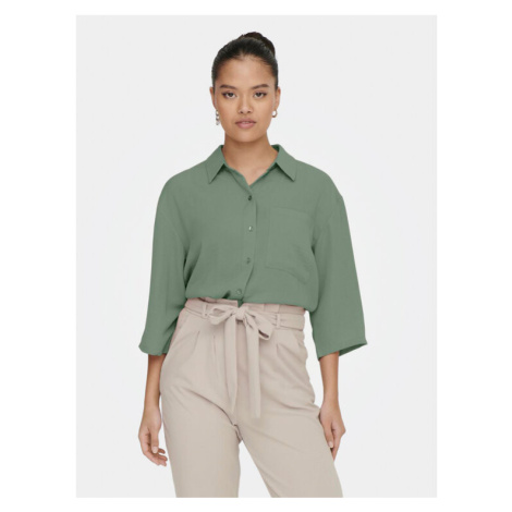JDY Košeľa Divya 15271186 Zelená Regular Fit