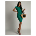 Basic Green Mezzo Dress in Sporty Style