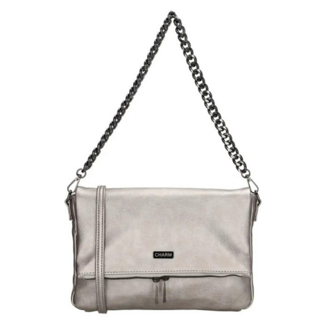 Strieborná crossbody kabelka s retiazkou "Elysia"