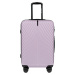 LILA 4DIELNA SÚPRAVA ŠKRUPINOVÝCH KUFROV SWAN SN120-4, SET OF 4 SUITCASES (L, M, S, XS) WINGS AB