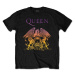 Queen Tričko Gradient Crest Unisex Black