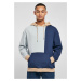 Oversized Color Block Hoody summer blue/dark blue