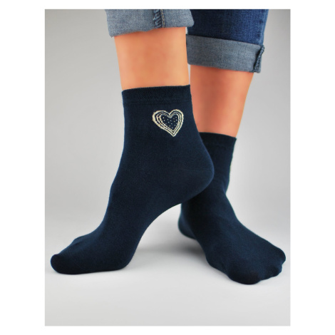 NOVITI Woman's Socks SB027-W-01 Navy Blue