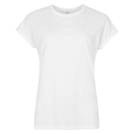 O'Neill SCRIPT T-SHIRT Dámske tričko, biela, veľkosť