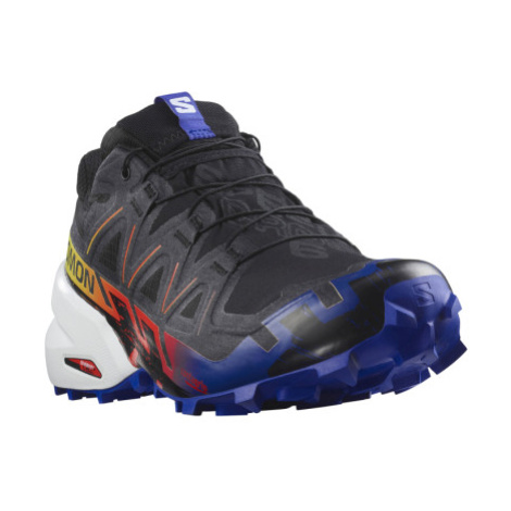 Pánska bežecká trailová obuv SALOMON Speedcross 6 GTX Blue Fire black surf the web safety yellow