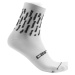 CASTELLI Cyklistické ponožky klasické - AERO PRO W - biela