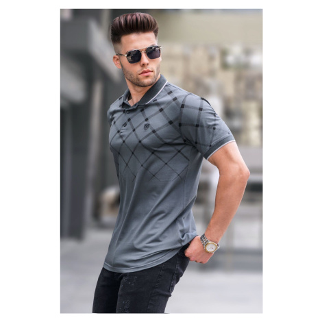 Madmext Smoked Buttoned Polo Men's T-Shirt 5867