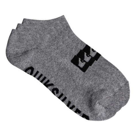Ponožky Quiksilver 3 ANKLE PACK LIGHT šedá HEATHER