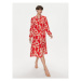 ONLY Košeľové šaty Halia 15315986 Červená Regular Fit