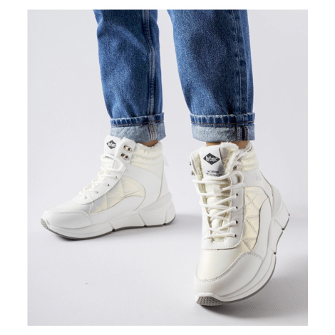 Lee Cooper - producent Biele zateplené topánky Lee Cooper