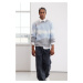 Trendyol Limited Edition Blue Regular Crew Neck Ethnic Knitwear Sweater