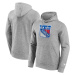 New York Rangers pánska mikina s kapucňou Primary Logo Graphic Hoodie Sport Gray Heather