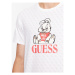 Guess Tričko Banksy M3BI98 JR06K Biela Slim Fit