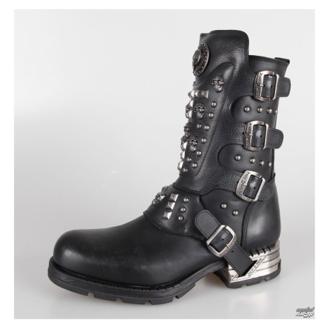 topánky kožené NEW ROCK MR019-S1 Čierna