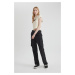 DEFACTO Cool Straight Fit Cargo Gabardine Trousers