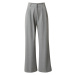Abercrombie & Fitch Plisované nohavice  sivá melírovaná