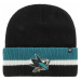 San Jose Sharks Split Cuff Knit Black Čiapka