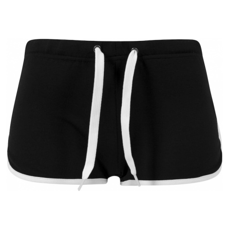 Urban Classics Športové nohavice  čierna / biela