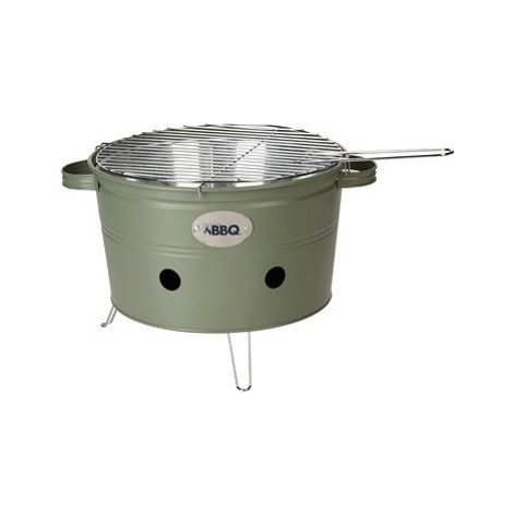 H&L Prenosný gril Bucket o 34,5 cm, zelený