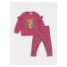 LC Waikiki Crew Neck Long Sleeve Bambi Printed Baby Girl Sweatshirt and Leggings 2- Set