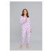 Pecora girls' jumpsuit with long sleeves, long trousers - print