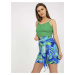 ZELENÝ BASIC CROP TOP -RV-TP-7988.09-GREEN