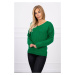 V-neck sweater green