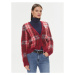 Tommy Hilfiger Kardigán Tartan WW0WW40129 Červená Regular Fit