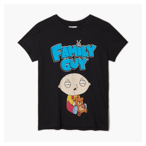 Cropp - Tričko s potlačou The Family Guy - Čierna