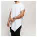 Tričko Urban Classics Asymetric Long Tee White