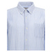 Košeľa Woolrich Botton Down Linen Shirt Maritime Blue Stripe