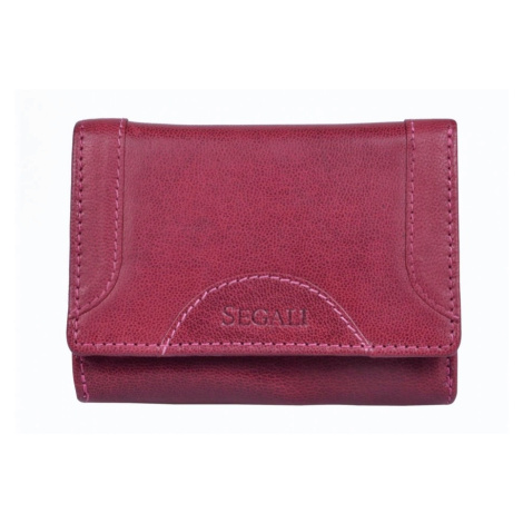 SEGALI Dámska kožená peňaženka SG-27196 fucsia