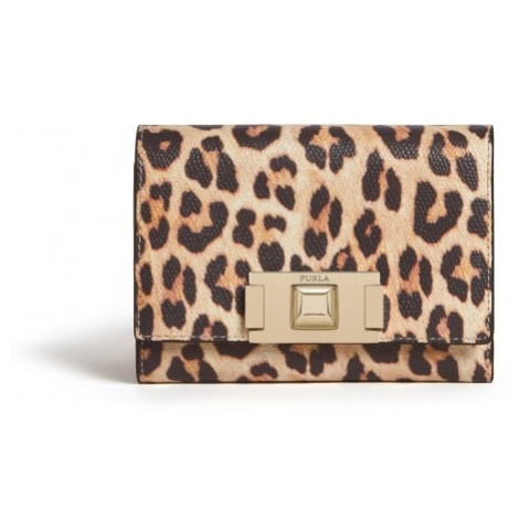 Peňaženka - FURLA MIMI M COMPACT WALLET - ARES ST.LEOPARDO MINI vzorovaná