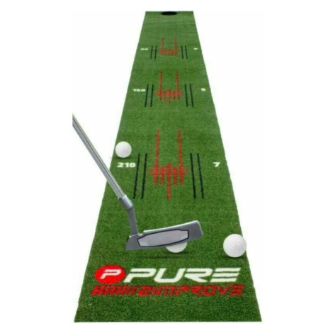 PURE 2 IMPROVE PUTTING MAT 275 x 30 cm Golfová podložka, zelená, veľkosť