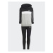 Adidas Súprava mikina a legíny Tiberio 3-Stripes Colorblock Fleece IJ6327 Čierna Slim Fit
