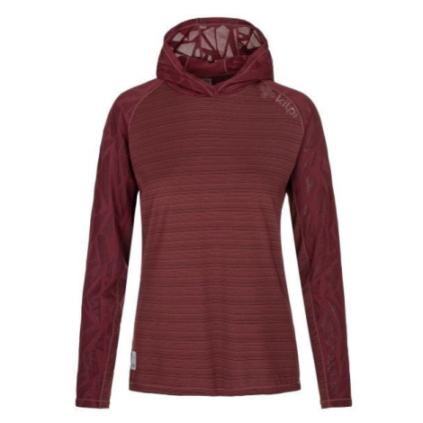 Women's functional sweatshirt Kilpi AILEEN-W dark red