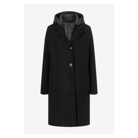 MORE & MORE Prechodný kabát  tmavozelená / čierna