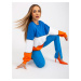 Basic blue-orange sweatshirt without hood RUE PARIS