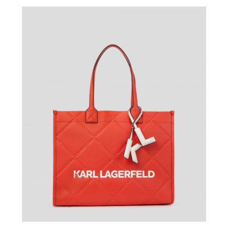 Kabelka Karl Lagerfeld K/Skuare Embossed Lg Tote Červená