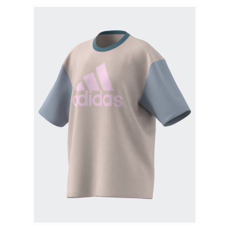 Adidas Tričko Essentials Big Logo Boyfriend T-Shirt IL3333 Ružová Loose Fit