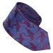 30024-1 Fialovo-modrá kravata s vreckovkou