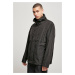 Nylon crepe jacket with double pocket black