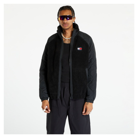 Tommy Jeans Mix Media Sherpa Jacket Black Tommy Hilfiger