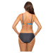 Sivo-oranžové vzorované push-up bikiny Aulina M-730 (4)