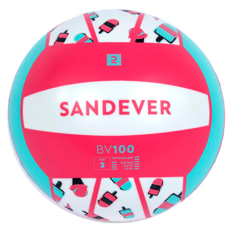 Lopta na plážový volejbal BV100 Fun ružová