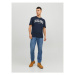 Jack&Jones Tričko Josh 12236514 Tmavomodrá Relaxed Fit